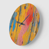 Kleurverf Splatter Grote Klok (Hoek)