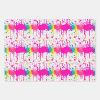 Kleurverf Splatter Inpakpapier Vel