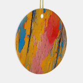 Kleurverf Splatter Keramisch Ornament (Rechts)