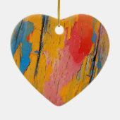 Kleurverf Splatter Keramisch Ornament (Achterkant)