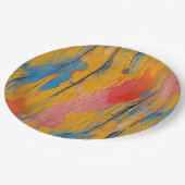 Kleurverf Splatter Papieren Bordje (Gekanteld)