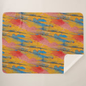 Kleurverf Splatter Sherpa Deken (Voorkant (horizontaal))