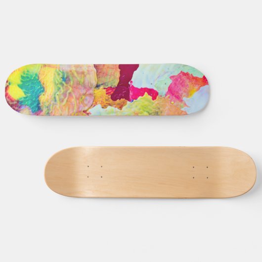 Kleurverf Splatter Skateboard (Horizontaal)