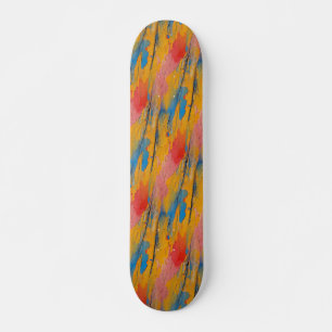 Kleurverf Splatter Skateboard