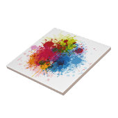 Kleurverf Splatter Tegeltje (Zijkant)