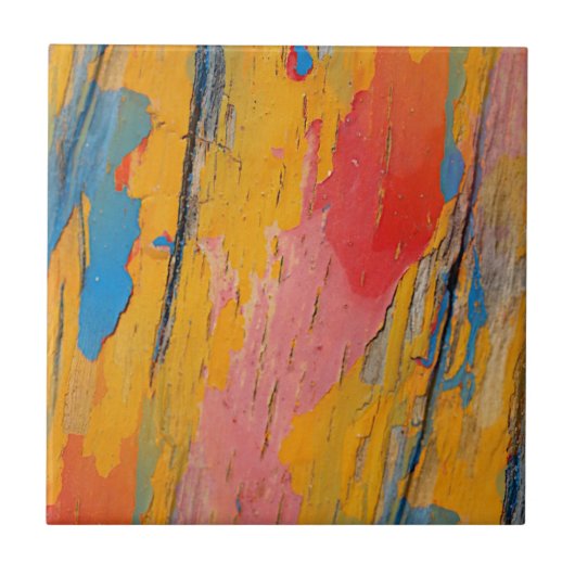 Kleurverf Splatter Tegeltje (Voorkant)