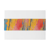 Kleurverf Splatter Uitnodigingen Wikkel (Achterkant Voorbeeld)