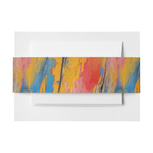 Kleurverf Splatter Uitnodigingen Wikkel (Voorkant Voorbeeld)