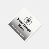 Kleurverloop Aangepaste tekst en afbeelding  Servet (Hoek)
