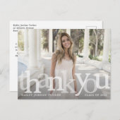 Kleurverloop Jaar van Afstuderen Bedankt Briefkaart (Voorkant / Achterkant)