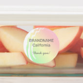 Kleurverloop Ombre Business Logo Aangepast merk Labels (Aangebracht)