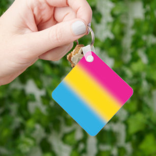 Kleurverloop Panseksuele Pride Vlag – Kleurrijke P Sleutelhanger