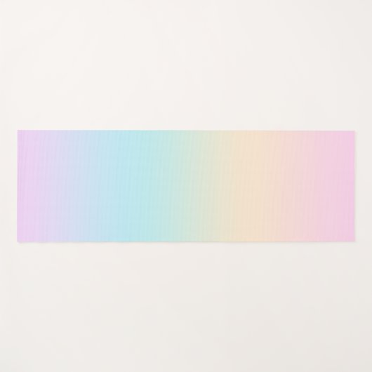Kleurverloop pastel yogamat (Voorkant (horizontaal))