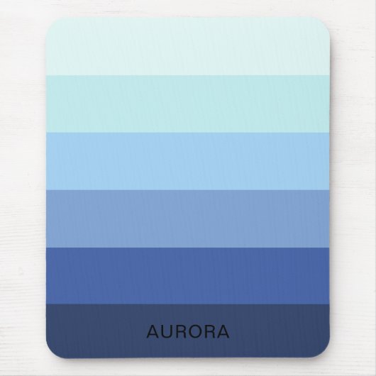 Kleurverloop Terug naar school - Aangepaste naam Muismat (Voorkant)