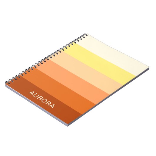 Kleurverloop Terug naar school - Aangepaste naam Notitieboek (Linkerzijde)