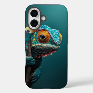 Kleurverschuiving Kameleon – Reptiel Huid Telefoon iPhone 16 Hoesje