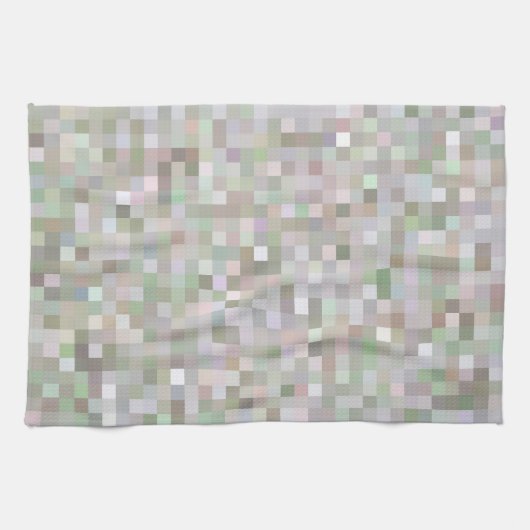 Kleurvierkantjes pasta theedoek (Horizontaal)