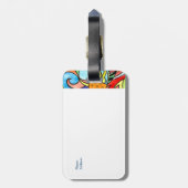 Kleurvis Bagagelabel (Achterkant verticaal)