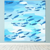 Kleurvis Canvas Afdruk (Insitu (Houten vloer))