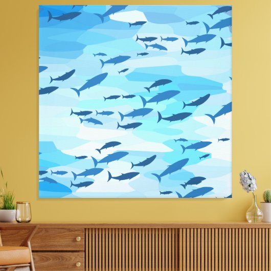 Kleurvis Canvas Afdruk (Insitu (Woonkamer))