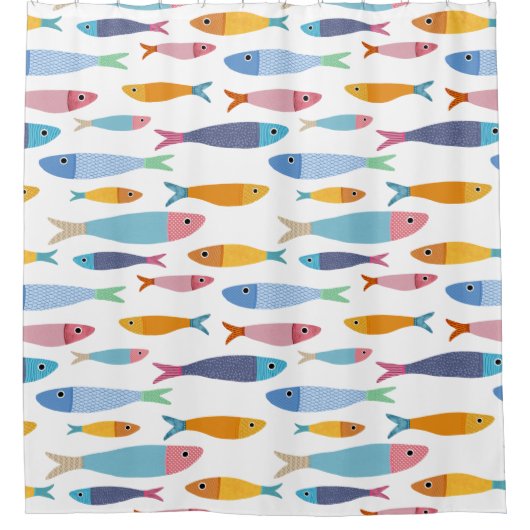 Kleurvis Douchegordijn (Voorkant)