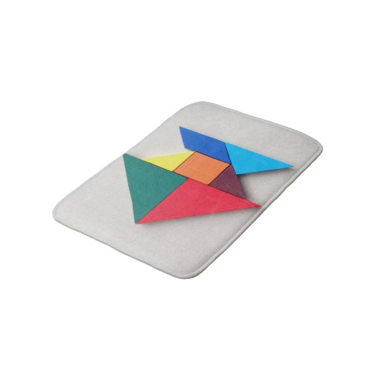 Kleurvis Tangram Badmat (Gekanteld)