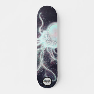 Kleurvisachtig gloeiend blaaseffect skateboard