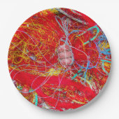 Kleurvisnetten Papieren Bordje (Voorkant)