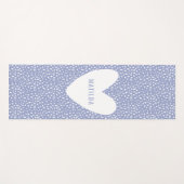 Kleurvlekafdruk met op het hart afgestemde yogamat (Voorkant (horizontaal))