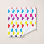Kleurvoetafdrukken Bad Handdoek (Wasdoekje)