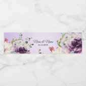 Kleurvol Bloem Waterfles Label Waterfles Etiket (Enkel label)