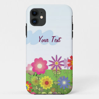 Kleurvolle bloemen - Personaliseren iPhone 11 Hoesje
