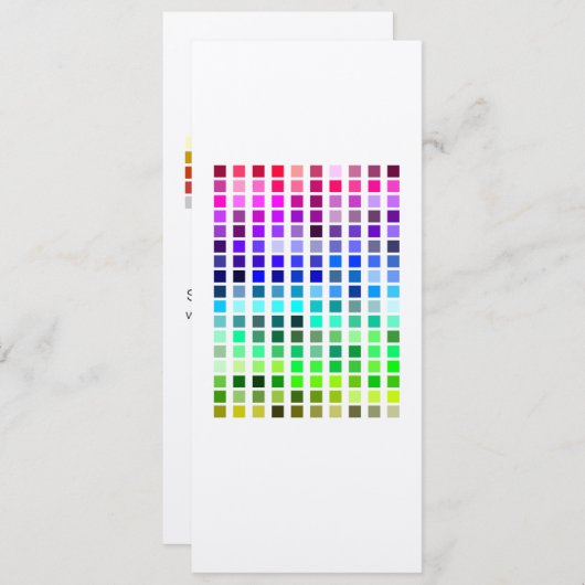 Kleurvoorbeeld Uitnodigen7 Kaart (Voorkant / Achterkant)