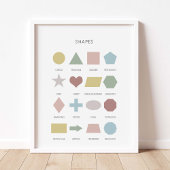 Kleurvormen poster dempen