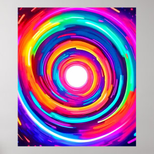 Kleurvortex: dynamisch ontwerp poster