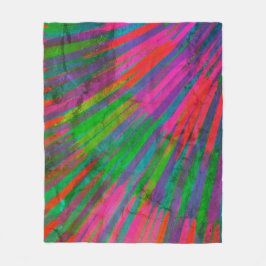 Kleurwiel fleece deken
