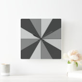 Kleurwiel grijs Matig Minimalistisch Vierkante Klok (Huis)