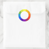 Kleurwiel Ronde Sticker (Tas)