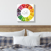 Kleurwiel van groenten en fruit (12 kleuren) canvas afdruk (Insitu (Slaapkamer))