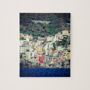Kleurwoningen aan de Italiaanse kust Legpuzzel