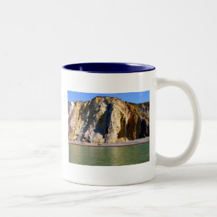 Kleurzand van Alum Bay Tweekleurige Koffiemok