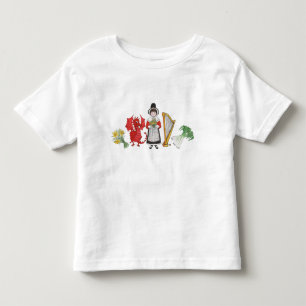 Kleuter T-shirt: Welsh Daffodils Dragon Leeks Harp Kinder Shirts