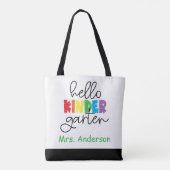 Kleuterjuf, Terug naar school Canvas tas (Achterkant)