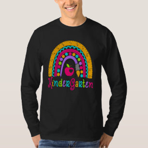 Kleuterklas Regenboog Leraar Welkom Terug Op Schoo T-shirt