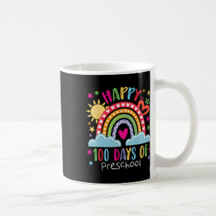 Kleuterleidster Meisjes Kinderen Regenboog 100 dag Koffiemok