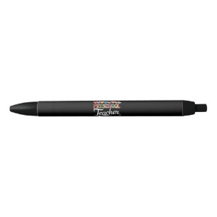 Kleuterleraar Eerste Dag Groovy Terug naar School  Zwarte Inkt Pen