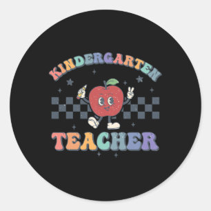 Kleuterleraar Groovy Ck naar schoolteam Kg T Ronde Sticker