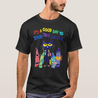 Kleuterleraar Het Is Een Goede Dag Leer Kleine Hu T-shirt