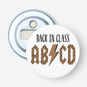 Kleuters ABCD Terug naar school Peuter Eerste scho Button Flesopener