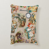 Kleuters Alice Kleurrijk 1800s Klassieke Wonderlan Accent Kussen (Achterkant (Verticaal))
